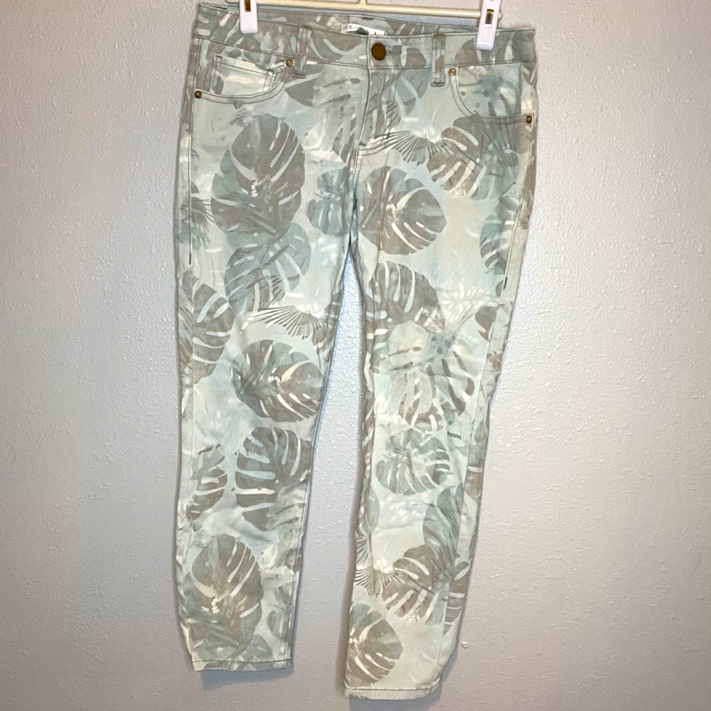 Cabi Palm Print Jeans